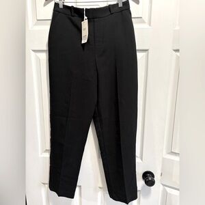 NWT Mango MNG Dress Pants Black Pull On  Trousers Elastic Back Waist Size Medium